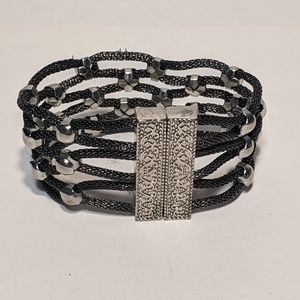 Vintage magnetic clasp cuff bracelet